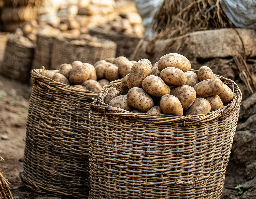 Local crops cultivated by Farmer Egypt including sugar beet, potatoes, and wheat